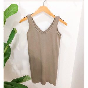 M. Rena | Tan Nude Bodycon Tank Dress | O/S